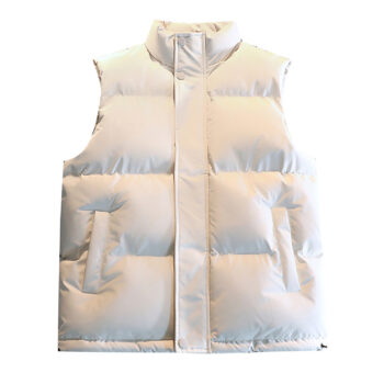 Men’s Beige Parachute Padded Sleeveless