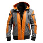 Men’s genuine sheepskin biker bomber leather jacket
