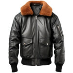 Men’s A2 Black Sheepskin Jacket