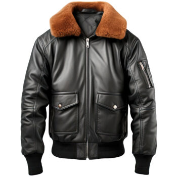 Men’s A2 Black Sheepskin Jacket