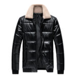 Men’s Black Bomber Genuine Lambskin Leather Jacket