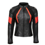 Women's Black Racer Leather Jacket