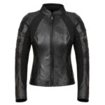 Women's Black Moto Leather Jacket