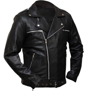 Men’s Cafe Racer Retro Motorcycle genuine cowhide leather Jacket
