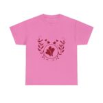 Romantic Love Monogram Boundless Love Affection Valentine Day Heavy Cotton T-Shirt for Men