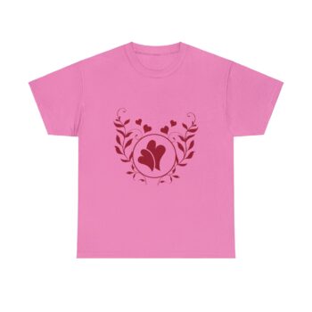 Romantic Love Monogram Boundless Love Affection Valentine Day Heavy Cotton T-Shirt for Men