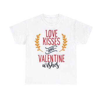 Love Kisses and Valentine Wishes Emotional Bond Affection Romantic Classic Fit Heavy Cotton Men's T-Shirt