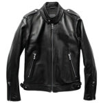 Men’s Black Genuine Sheepskin Leather Jacket
