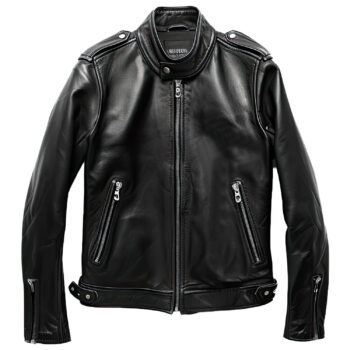 Men’s Black Genuine Sheepskin Leather Jacket