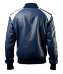 mrvirani2_mens_Varsity_white_and_navy_blue_leather_jacket_front-gigapixel-art-height-2000px