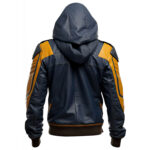 mrvirani2_mens_dark_blue_brown_and_yellow_hooded_rider_leather_front-