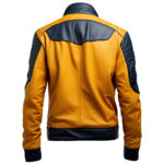 mrvirani2_mens_yellow_and_dark_blue_moto_leather_jacket_front